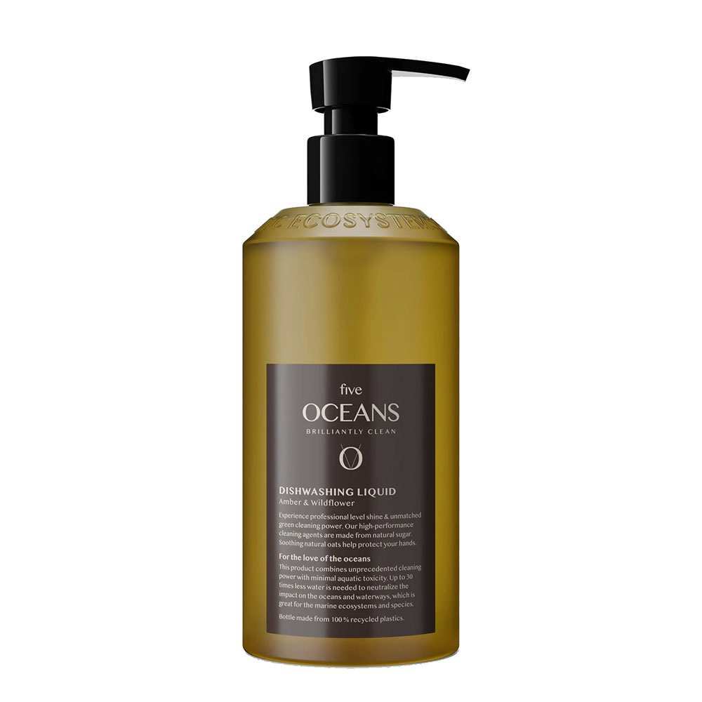 Afwasmiddel Five Oceans - Amber & Wildflower 500ml in de groep Badkamer Accessoires / Alle Badkamer Accessoires / Zeepdispensers & Zeep bij Beslag Online (10041-BO)