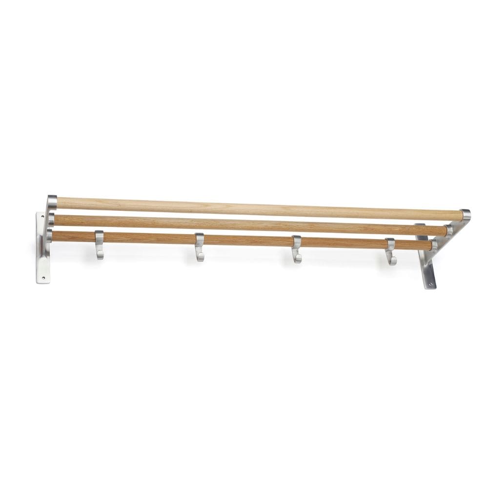 Hoedenplank Elegant - Eiken/Aluminium