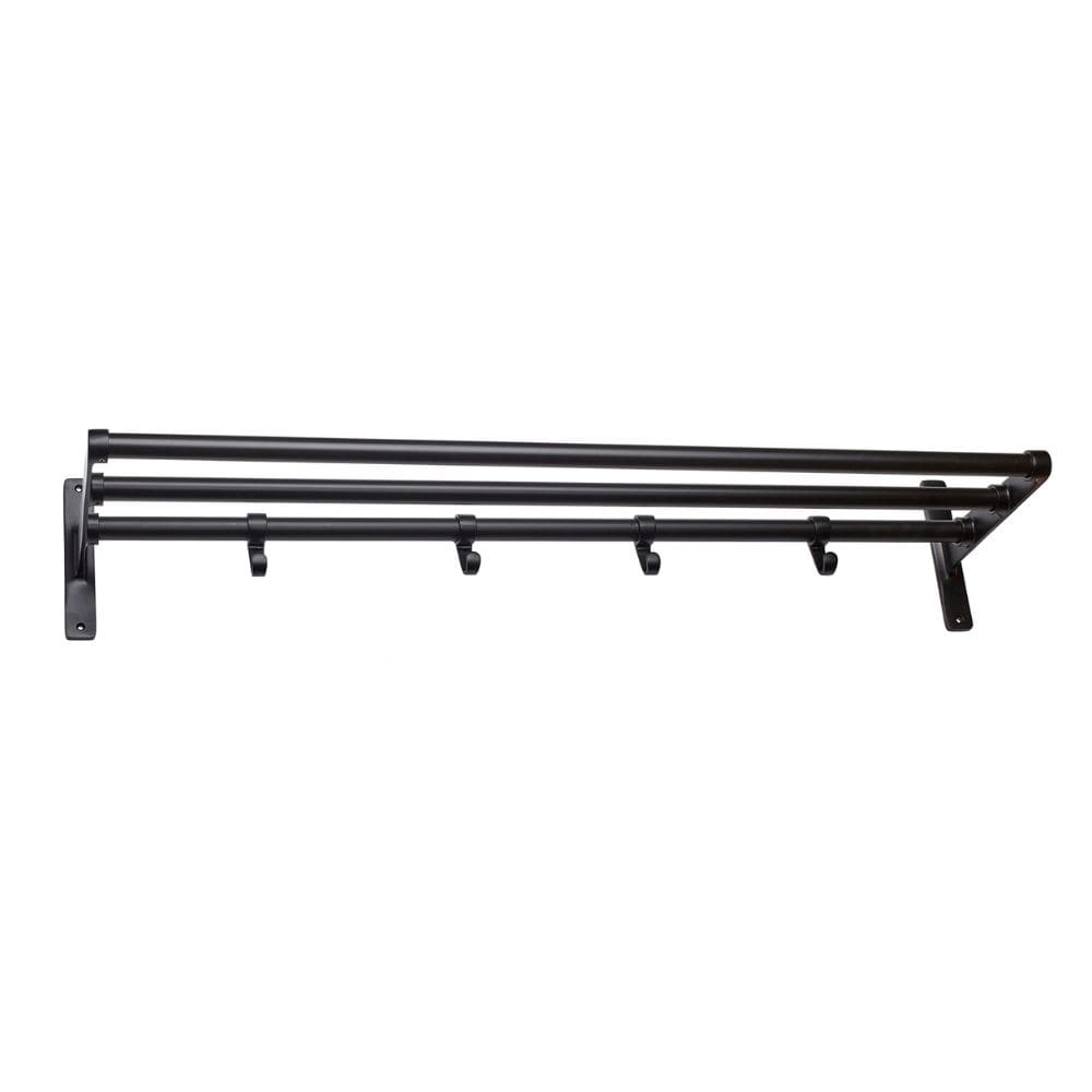 Hoedenplank Elegant - Zwart
