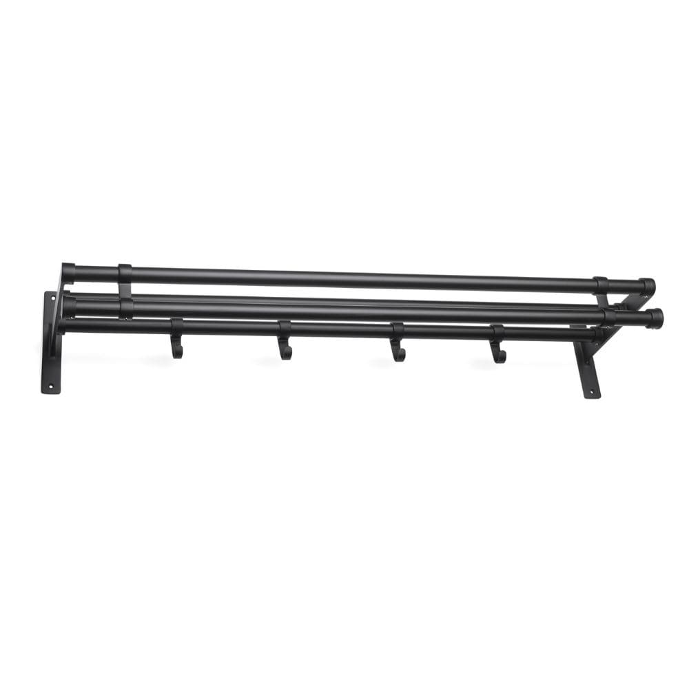 Hoedenplank Elegant Plus - 1000mm - Zwart