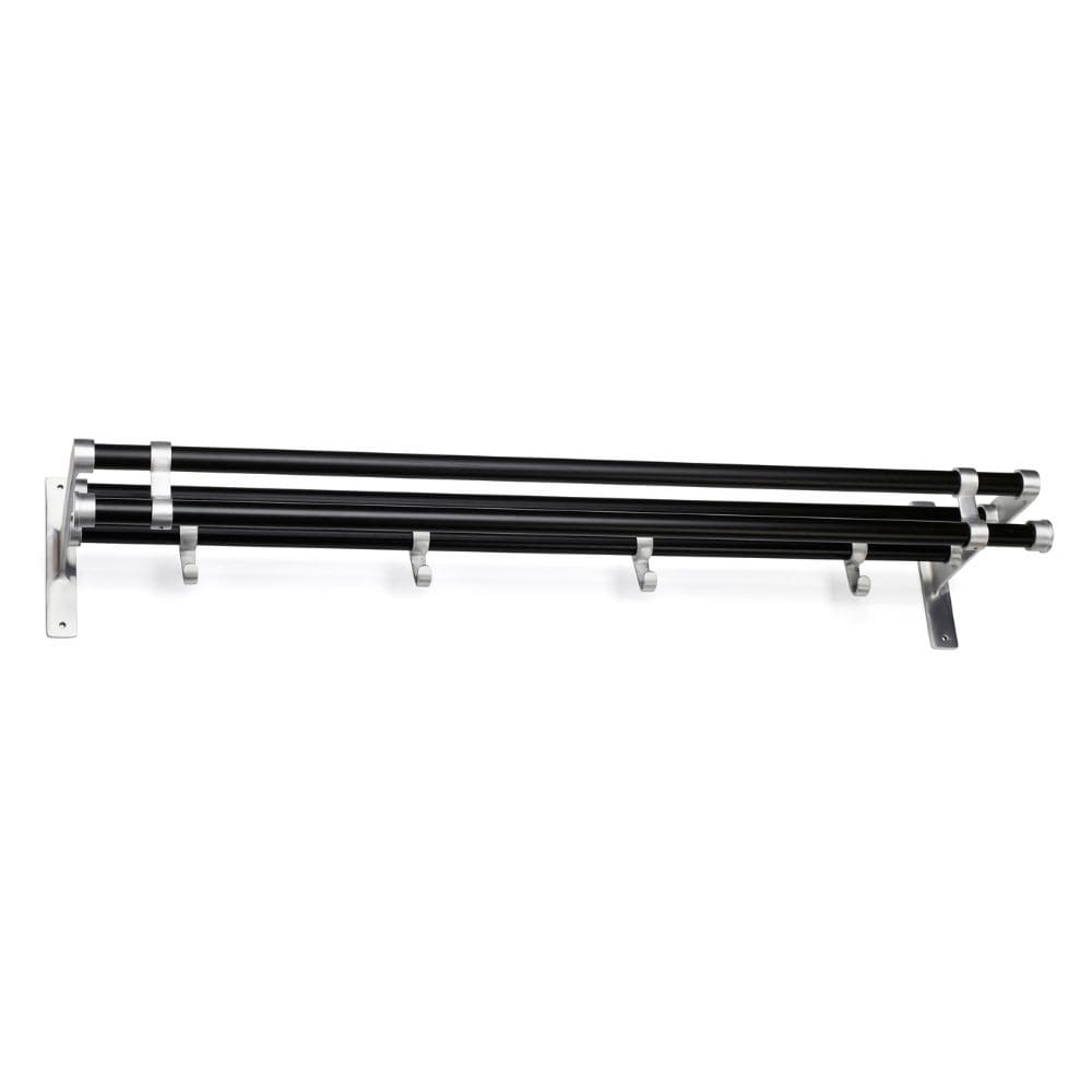 Hoedenplank Elegant Plus - 1000mm - Zwart/Aluminium 