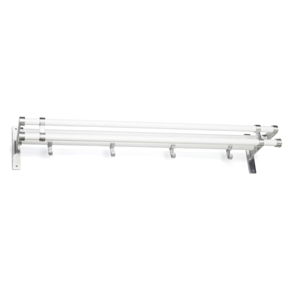 Hoedenplank Elegant Plus - 1000mm - Wit/Aluminium 