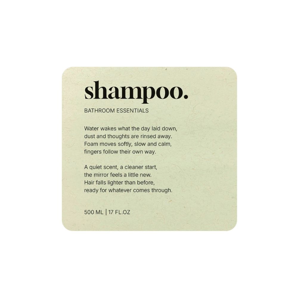 Zelfklevend Etiket Premium - Shampoo - Beige