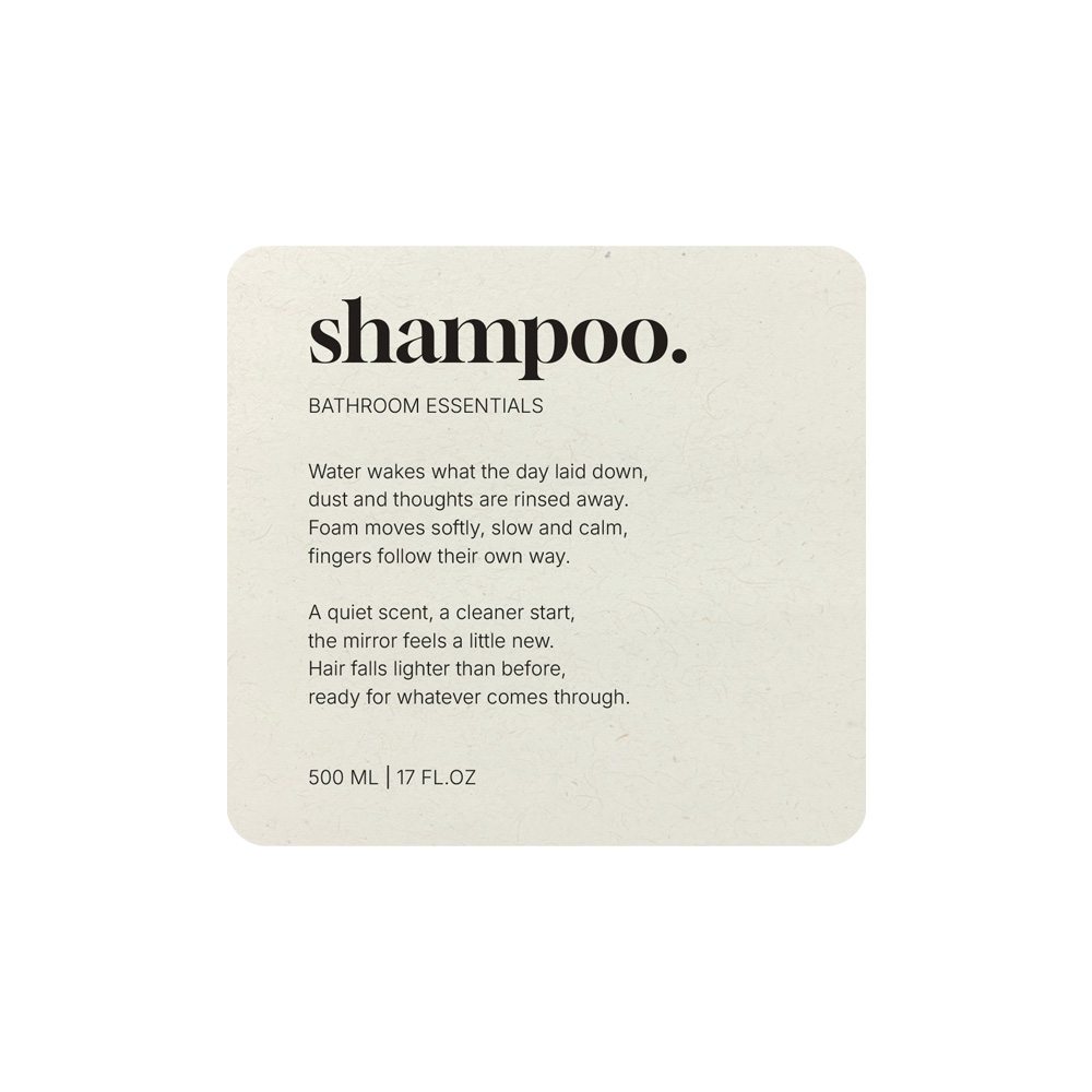 Zelfklevend Etiket Premium - Shampoo - Beige