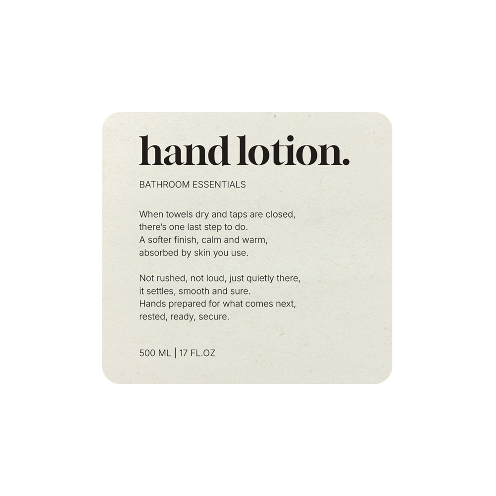Zelfklevend Etiket Premium - Hand Lotion - Beige