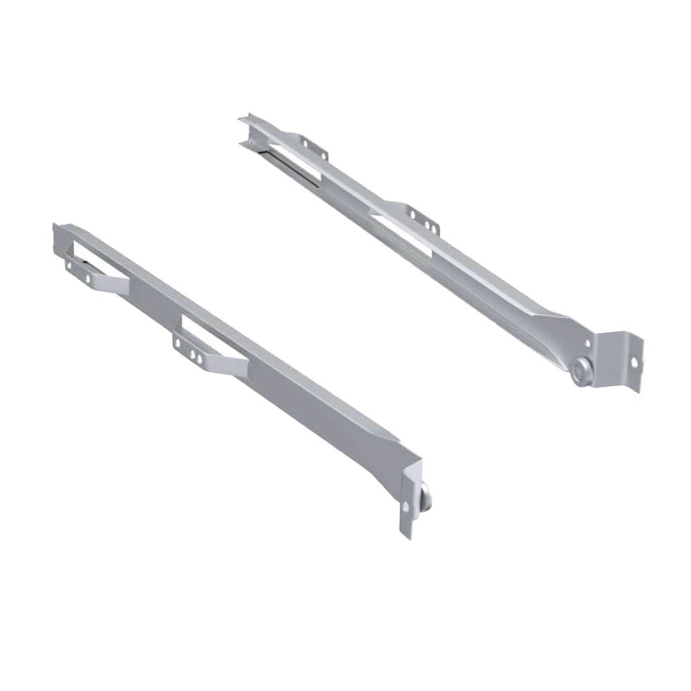 Rolrail 500/16 - Rechts & Links - 224/256mm - Zilver in de groep Opslag / Alle Opslag / Kastinrichting bij Beslag Online (152001017K)