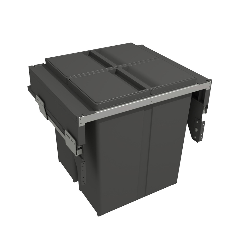 Inbouw Afvalemmer Wide - Donkergrijs