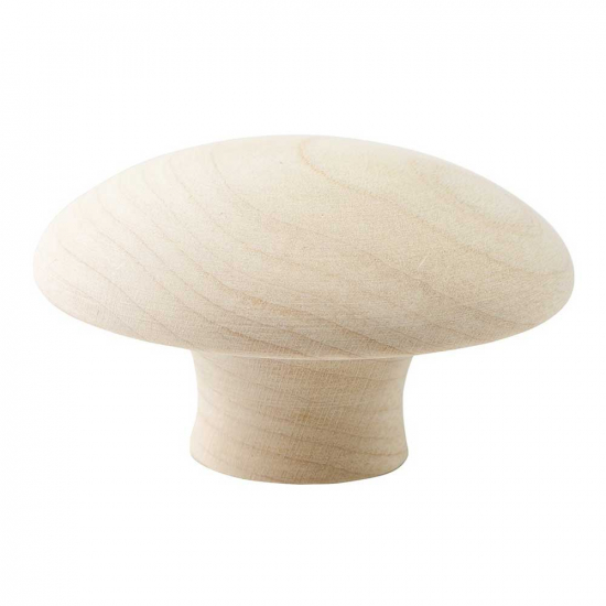 Knop Mushroom - 50mm - Onbehandeld Berk in de groep Knoppen / Kleur/Materiaal / Hout bij Beslag Online (255621-11)