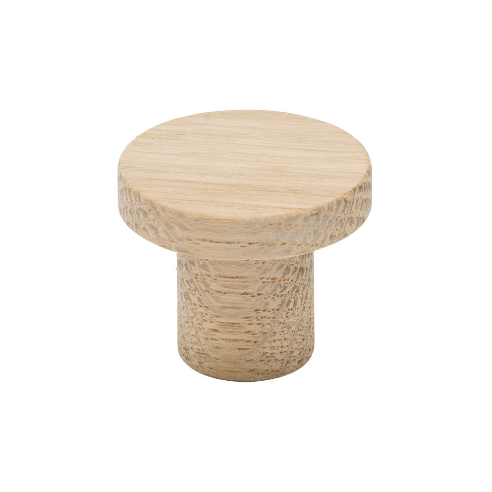 Knop Circum - 33mm - Onbehandeld Eiken