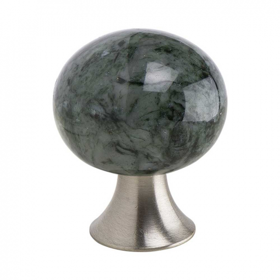 Knop Bead Straight - Carrara Marmer Groen in de groep Knoppen / Kleur/Materiaal / RVS Afwerkning bij Beslag Online (304061-11)