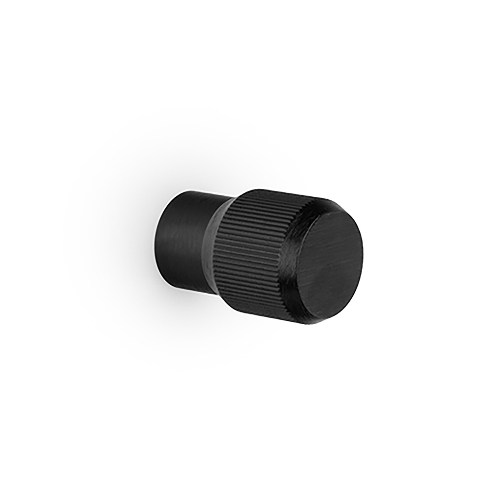 Knop Brooklyn Ø20mm - Geborsteld Zwart
