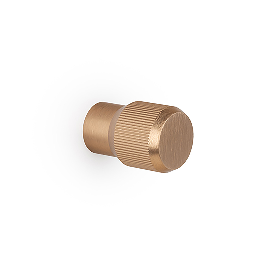 Knop Brooklyn Ø20mm - Donker Geborsteld Messing
