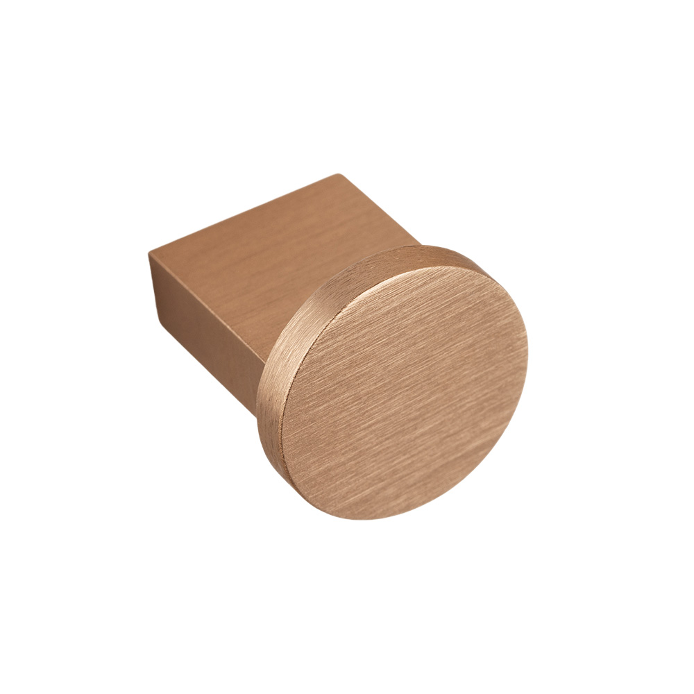 Knop Nexx Ø25mm - Donker Geborsteld Messing