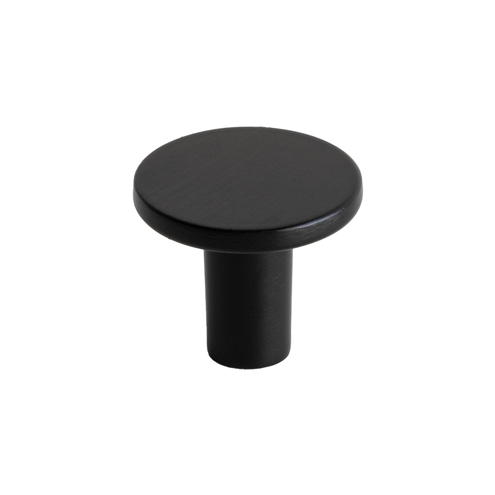 Knop Lund - 25mm - Mat Zwart