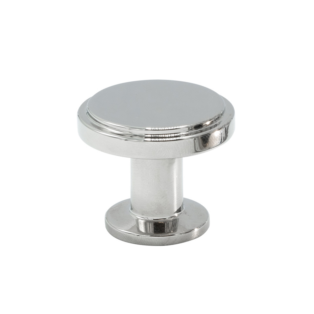 Knop Uno - Vernikkeld