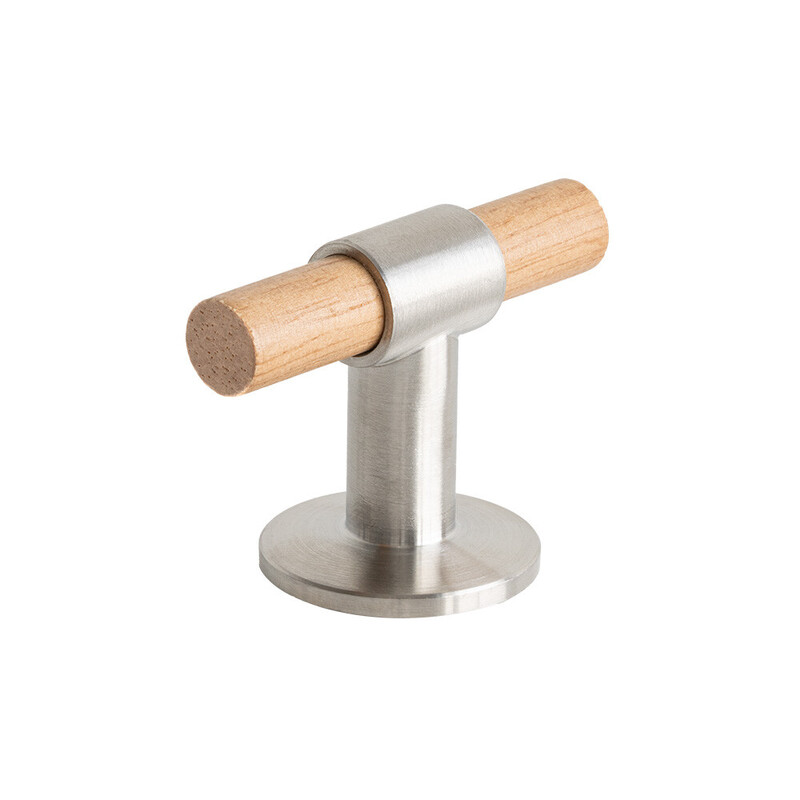 Knop T Uniform - Eiken/Geborsteld RVS