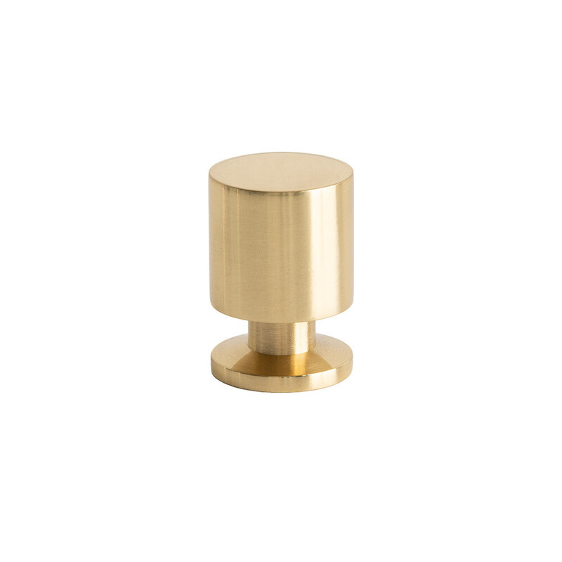 Knop Solo - 21mm - Gepolijst Messing