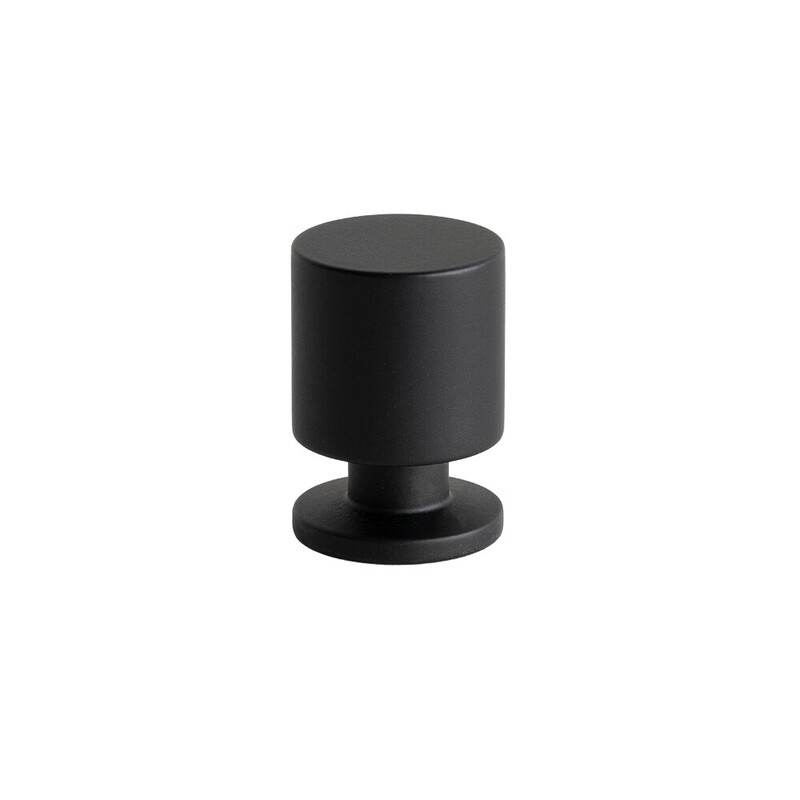 Knop Solo - 21mm - Mat Zwart