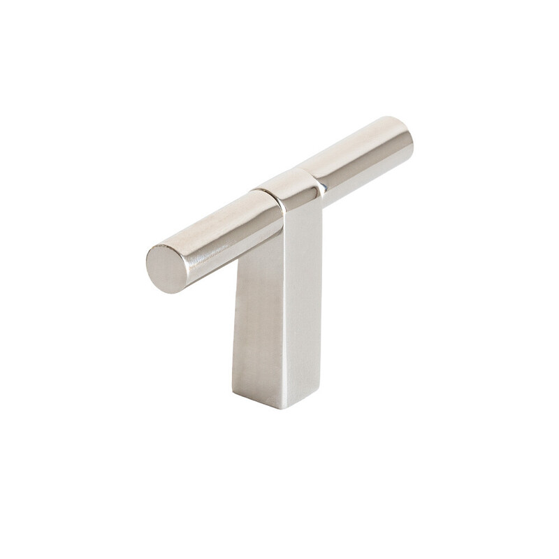 Knop T Petit - Vernikkeld