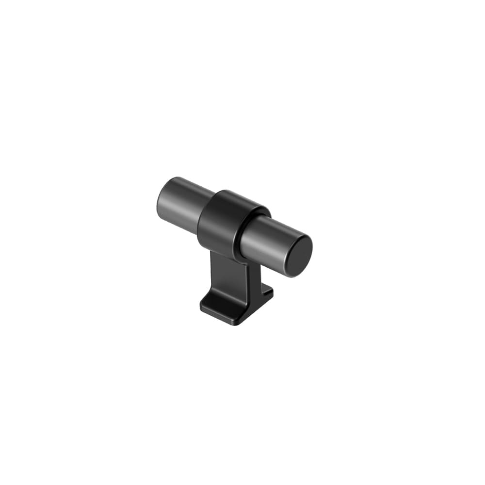 Knop T Bond - Mat Zwart