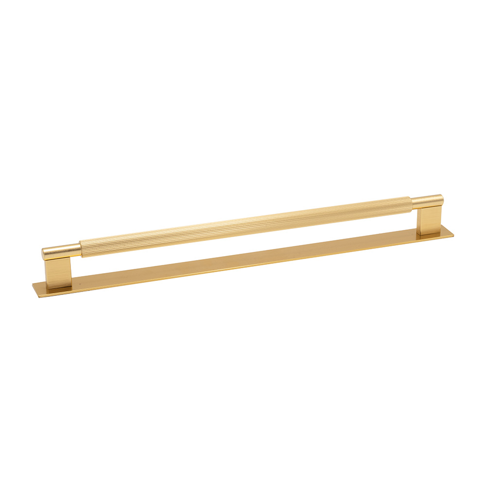 Handgreep Arpa/Achterplaat - 320mm - Geborsteld Messing