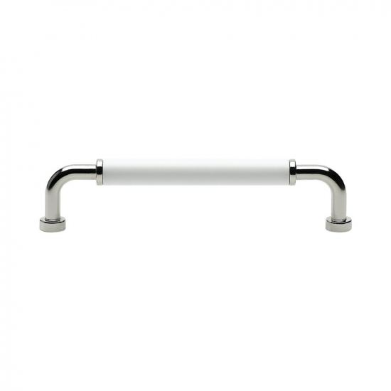 Handgreep Brohult M - 128mm - Vernikkeld/Wit