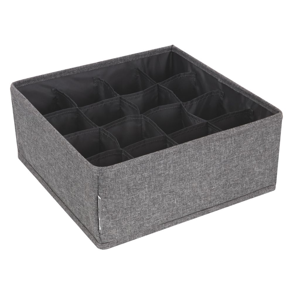 Opbergbox met 16-vakken - Grijs