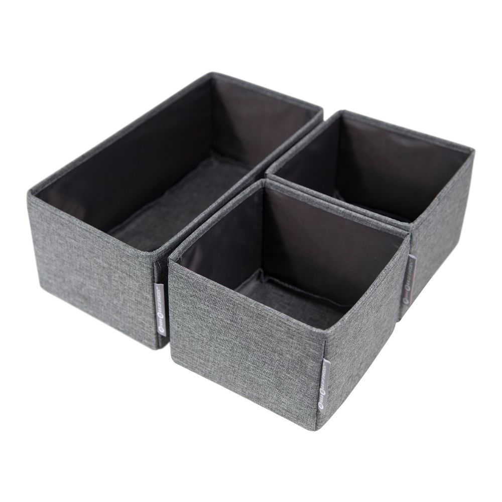 Opbergbox 3-set - Grijs