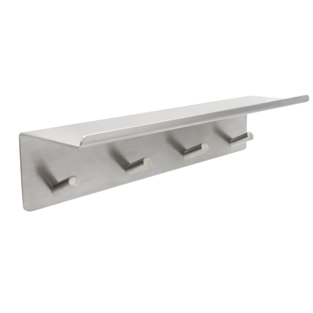 Badkamerplank Met Haakstrip Base - Geborsteld RVS