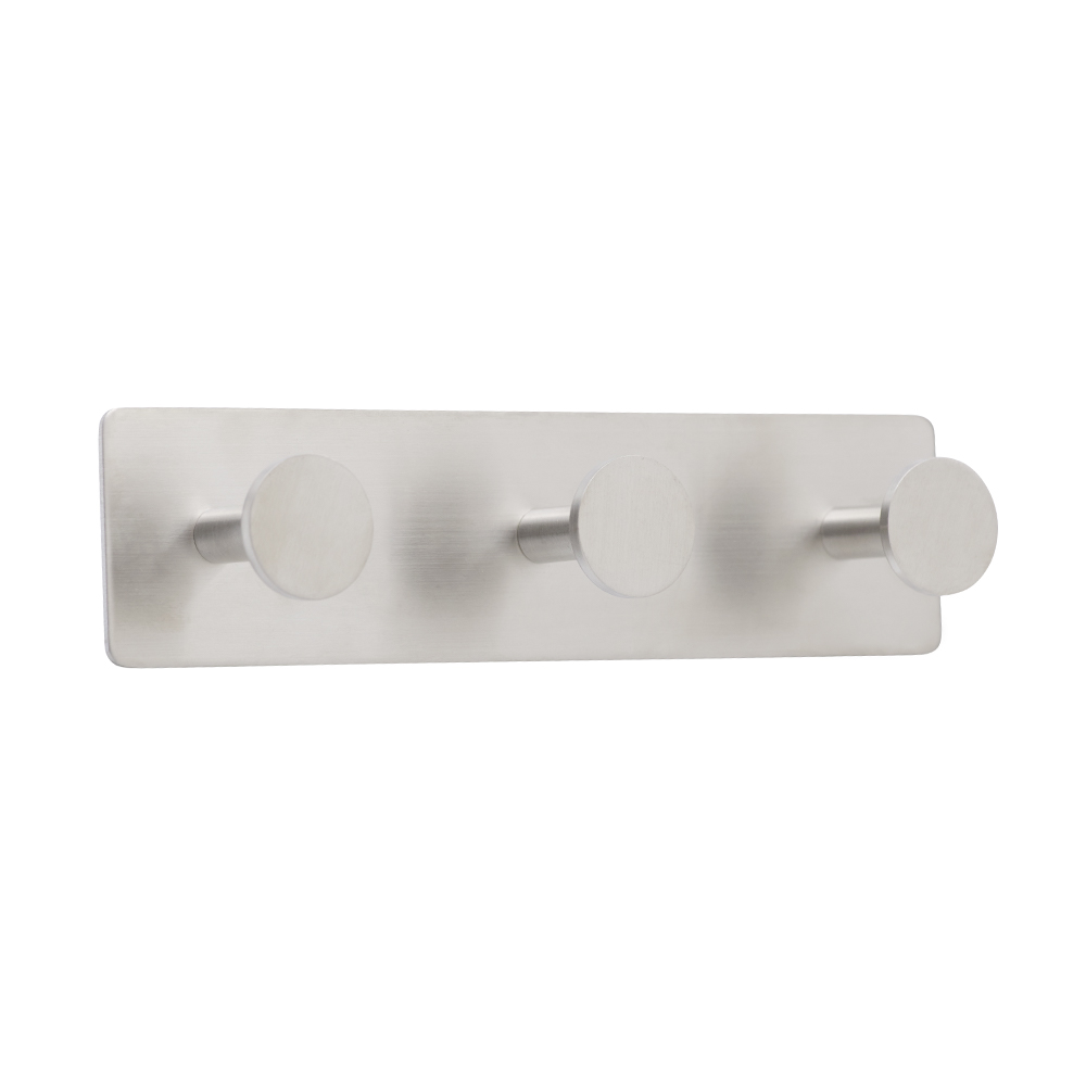 Handdoekhaak Base 210 3-Haak - Geborsteld RVS