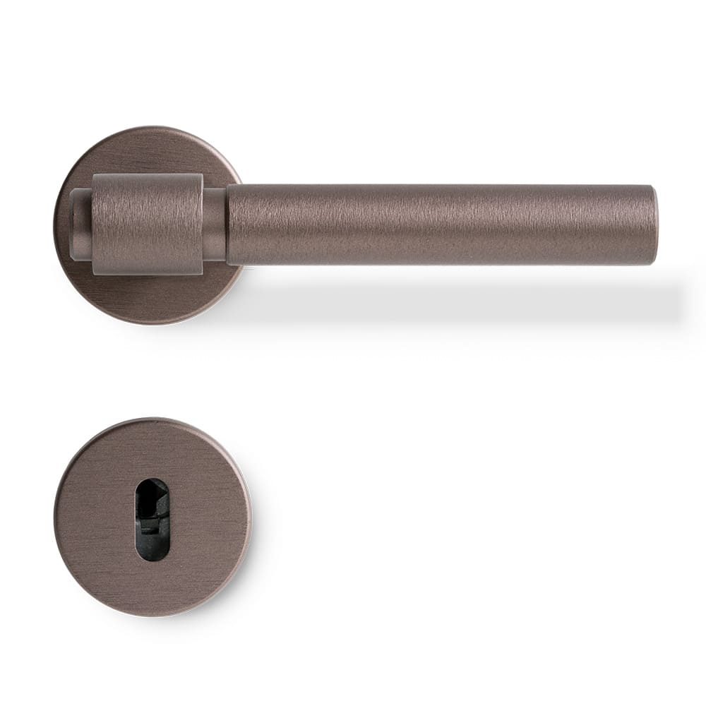 Deurklink Helix 200 Plain - Donker Brons