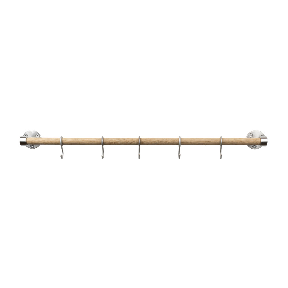 Keukenstang Aveny - 600mm - Compleet - Eik/Geborsteld RVS