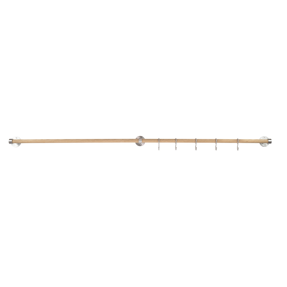Verlengstuk Aveny - 600mm - Eik/Geborsteld RVS