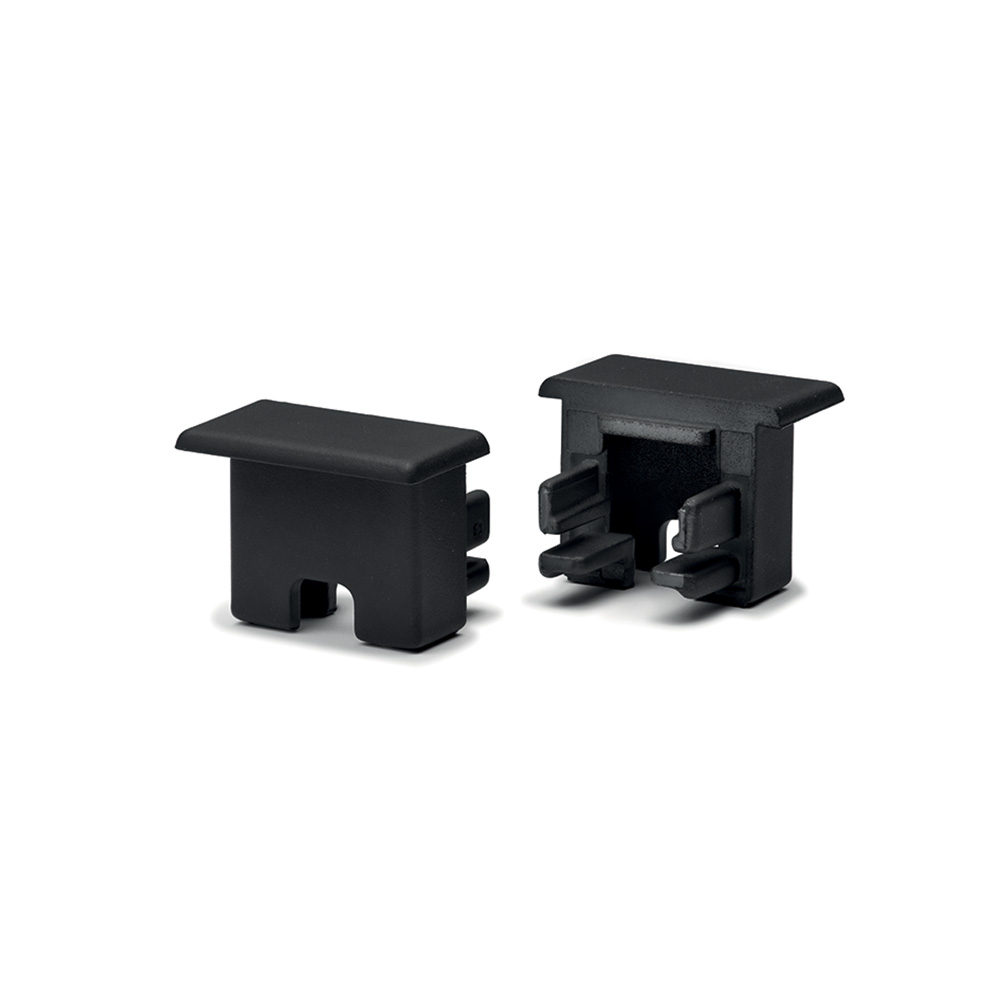 Eindkap Nexus - Inbouw - Zwart 2-stuks