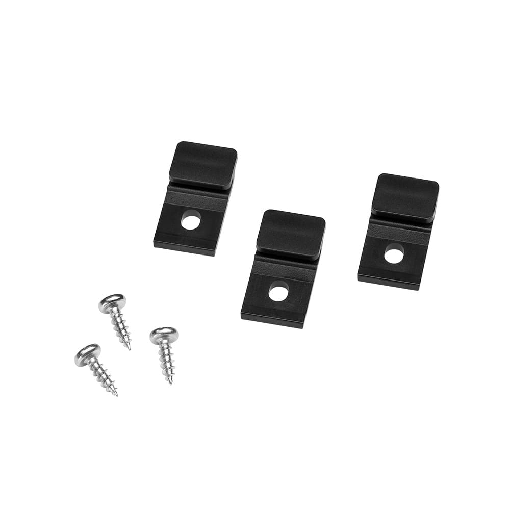 Montageclips Tuby - Zwart - 3-pack