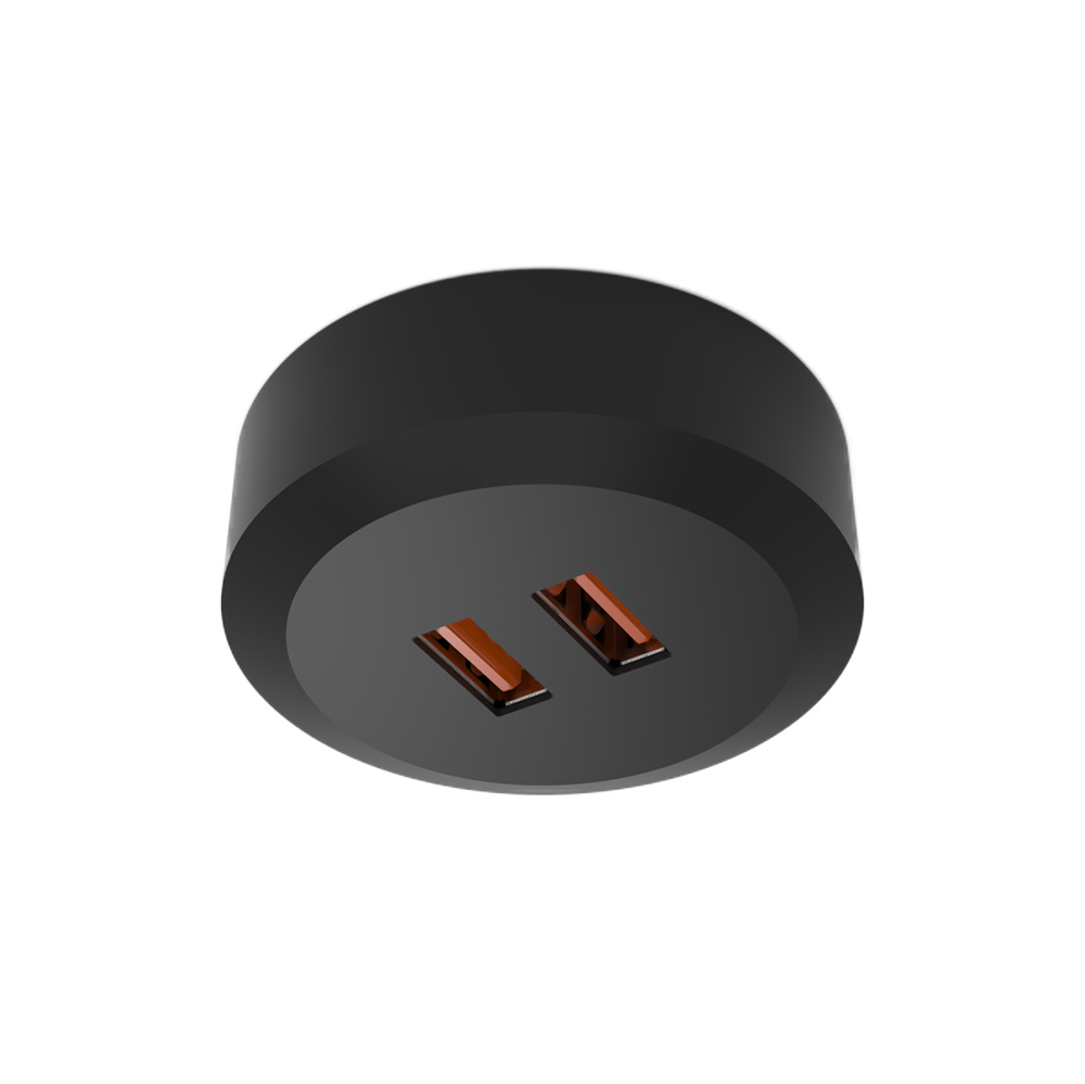 USB-aansluiting Subby SP - 20W/24V - 2x2A - Zwart in de groep Verlichting / Alle Verlichting / Stopcontact bij Beslag Online (973799)