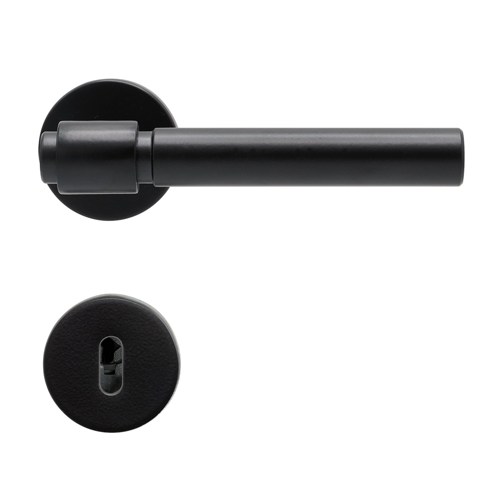 Deurklink Helix 200 Plain - Zwart