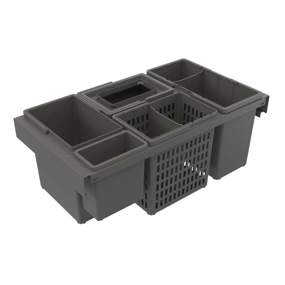 Inbouw Afvalemmer - Trend Highside Eco - Donkergrijs