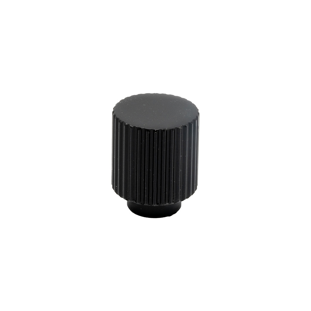 Knop Helix Stripe - Mat Zwart