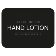 Zelfklevend Etiket - Hand Lotion - Matzwart