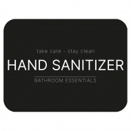Zelfklevend Etiket - Hand Sanitizer - Matzwart