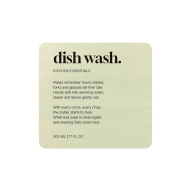 Zelfklevend Etiket Premium - Dish Wash - Beige