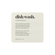 Zelfklevend Etiket Premium - Dish Wash - Beige