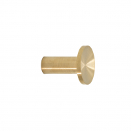 Haak Sture - 18mm - Geborsteld Onbehandeld Messing