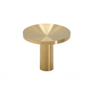 Knop Sture - 28mm - Geborsteld Onbehandeld Messing