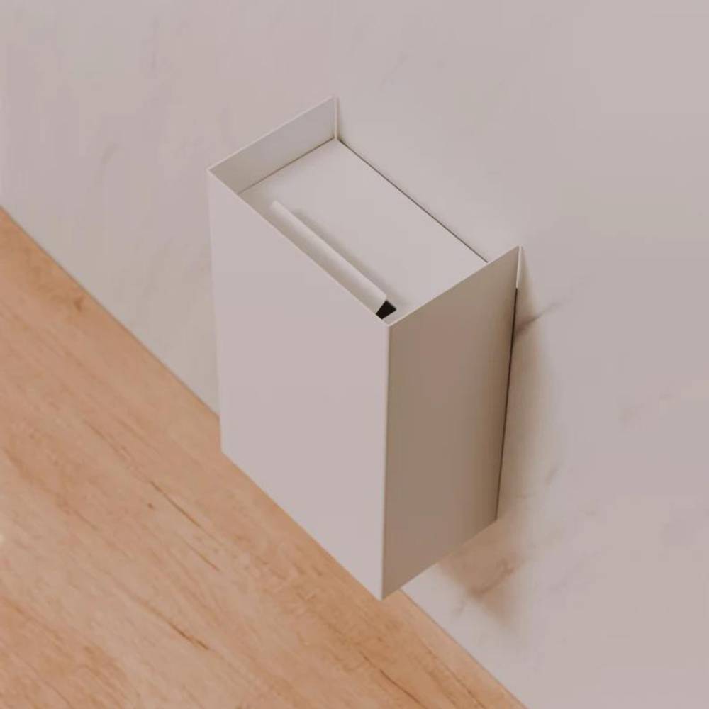 Wandgemonteerd Afvalbak Hold - 9L - Wit