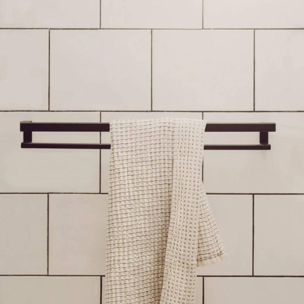 Handdoekhouder Hold - Dubbel - Zwart
