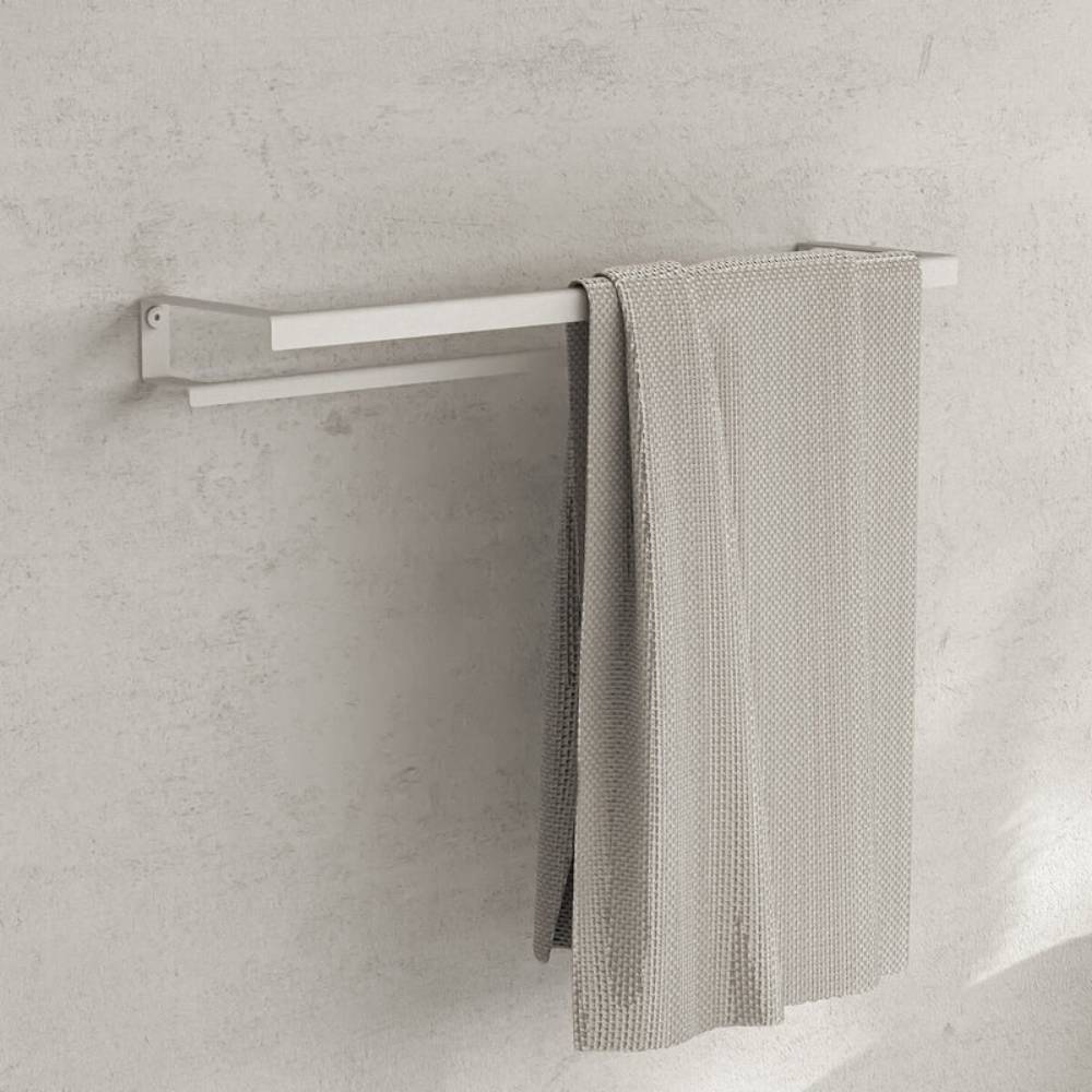 Handdoekhouder Hold - Dubbel - Wit