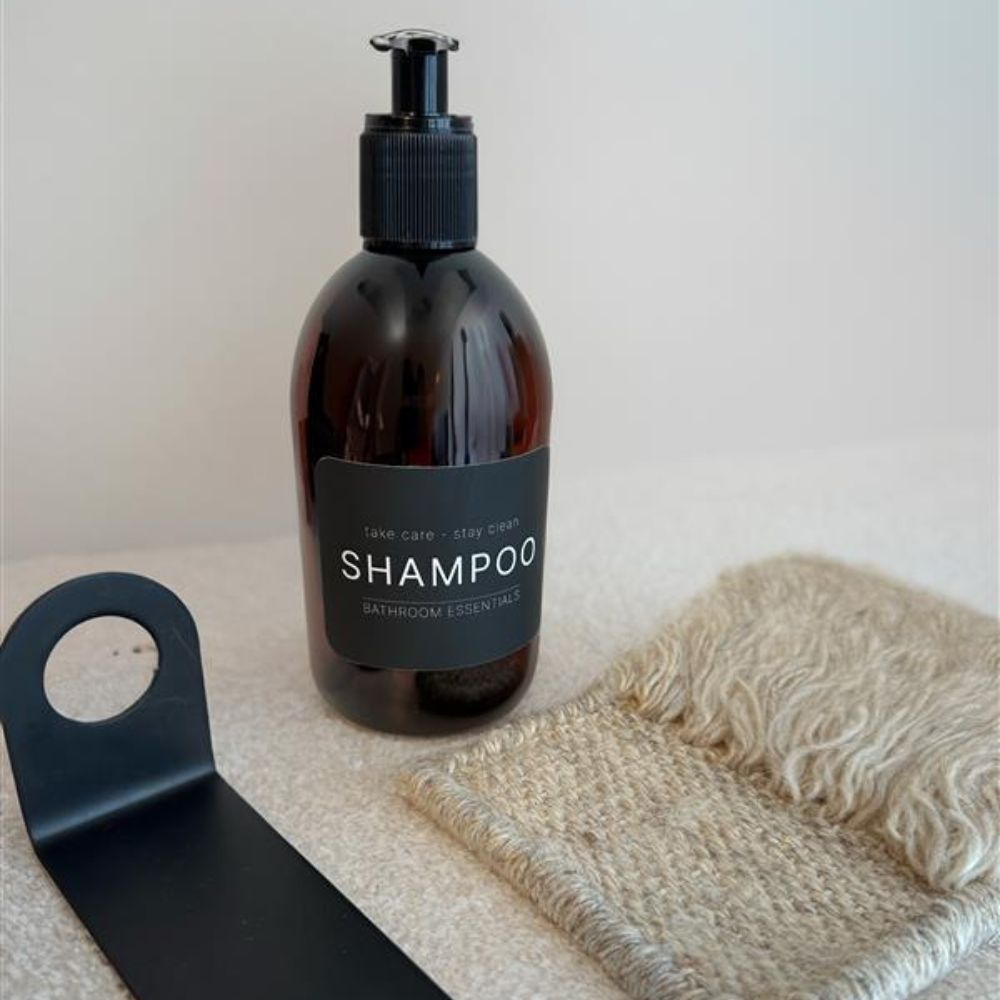 Zelfklevend Etiket - Shampoo - Matzwart