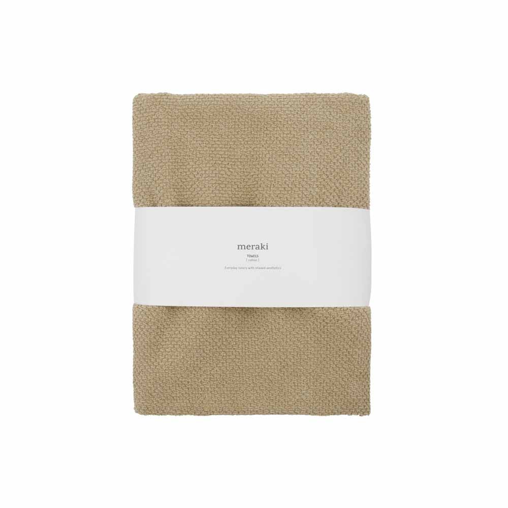 Handdoek Solid - 50X100cm - Safari 2stuks
